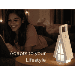 iGear FlexGlow 2-in-1 LED Desk and Night Lamp | Type-C Charging | Modern Minimalist Look | White
