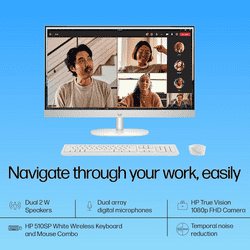 HP AIO Desktop | Intel Core i3-1315U | 8GB | 512GB | Windows 11 Home | Shell White | 24-CR0905IN