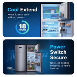 Bosch Frost Free Double Door Refrigerator | 6-in-1 Convertible Modes | 243 L | 2 Star | Dark Lake | 2026 | CTC27U12VI
