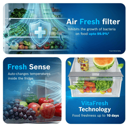 Bosch Frost Free Double Door Refrigerator | 6-in-1 Convertible Modes | 243 L | 2 Star | Dark Lake | 2026 | CTC27U12VI