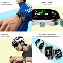Boat Wave Sigma 3 Curv Smartwatch | 2.01" Curved Display | BT Calling | Active ​Black