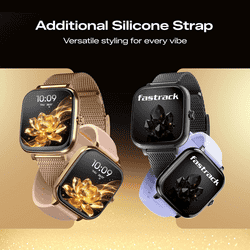 Fastrack Noir Rizz Smart Watch | 1.72" inch Ultra HD Display | BT Calling | Rose Gold