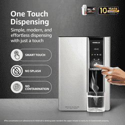 Havells Gracia Alkaline Water Purifier | RO+UV+Alkaline | 6.5L | Silver & Black