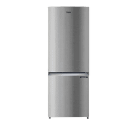Haier Bottom Mount Double Door Refrigerator | 265L | 2 Star | Steel | HRB-3152IBNSA-P