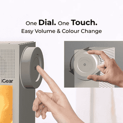 iGear HushRise Night Lamp With Clock And Alarm