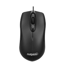 Salpido M35 Wired USB Optical Mouse | Plug & Play | Black