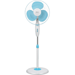 Bajaj Esteem 400mm Pedestal Fan | Icy Blue & White