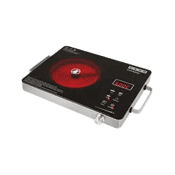 Usha Infrared Induction Cooktop | 2200W | 4 Preset Menus | Black | IR2200TCB