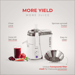 Sujata Powermatic Juicer | 900 Watts | White
