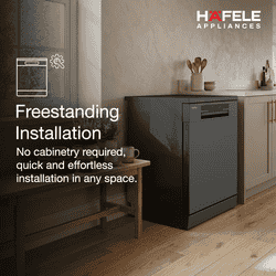 Hafele Aqua Noir Dishwasher | 13 Place Settings | Free-Standing