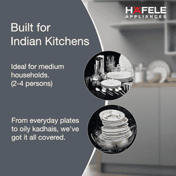Hafele Aqua Noir Dishwasher | 13 Place Settings | Free-Standing