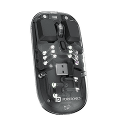 Portronics Toad 5 Rechargeable Bluetooth Mouse | 2.4 GHz Wireless | Black | POR 2488