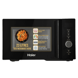 Haier Solo Microwave Oven with Defrost Technology | 23L | Black | HIL2301 MBEJ