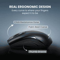 Salpido M35 Wired USB Optical Mouse | Plug & Play | Black