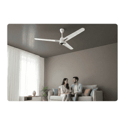 Impex BLDC Ceiling Fan | 1200 mm | Atom Glow | Matte White