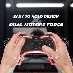 Zebronics Max Fury Wired Gamepad | Dual motors force | Black