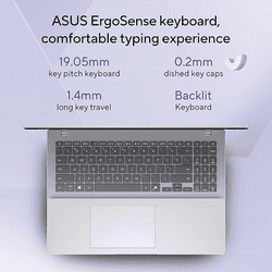 Asus Vivobook 16 Laptop | Snapdragon X X1 26100 | 16 GB | 512 GB | Windows 11 Home |  Cool Silver | X1607QA-MB050WS