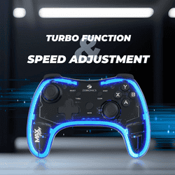 Zebronics Max Fury Wired Gamepad | Dual motors force | Black