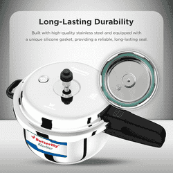 Butterfly Blue Line Pressure Cooker | 10 L | Silver