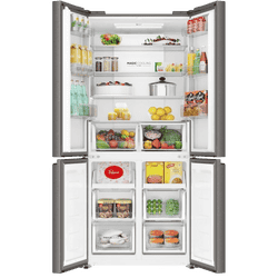 Haier Frost Free French Door Convertible Refrigerator | 520 L | 3 Star | Inox Steel | HRB-600IS