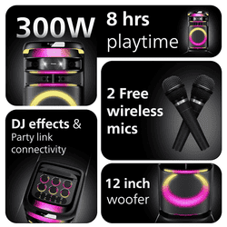 Philips Bluetooth Party Speaker | 300 W | Black | TAX3004/94
