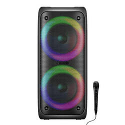 Zebronics Zeb Barrel 200 Bluetooth Portable Speaker with Wireless Mic | 40 W | Black