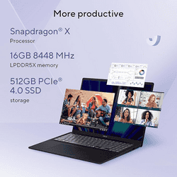 Asus Vivobook 16 Laptop | Snapdragon X X1 26100 | 16GB | 512GB | Windows 11 Home |  Quite Blue | X1607QA-MB049WS