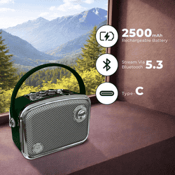 iGear Classic Portable Bluetooth Speaker with Wireless Mic | 50 W | Green