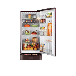 LG Direct Cool Single Door Refrigerator | Smart Inverter Compressor | 185 L | 5 Star | Wine Glory | GLD1956ZAWG