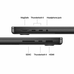 Apple Laptop Macbook M5 Pro |14 Inch | 24 GB | 2TB | Space Black | MGDT4HN/A