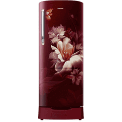 Samsung Direct Cool Single Door Refrigerator | 3 Star | 183 L | Midnight Blossom Red | RR20H2823RZ/NL