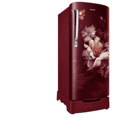 Samsung Direct Cool Single Door Refrigerator | 3 Star | 183 L | Midnight Blossom Red | RR20H2823RZ/NL