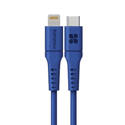 Promate USB-C to Lightning Cable 2M | 20W | Multicolour | PowerLink-200