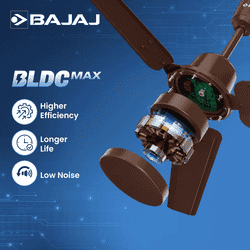 Bajaj Raftaar BLDC Ceiling Fan | 1200 mm | Coffee Brown
