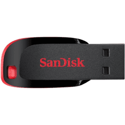 Sandisk Cruzer Blade 32GB Flash drive | USB 2.0 Pendrive | Red & Black