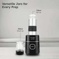 Prestige Nutri Jet Blender 450 W | 2 Jar | Black