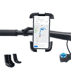 Promate Bike Phone Holder | 360 Degree Phone Mount Holder | Black | BikeMount-2