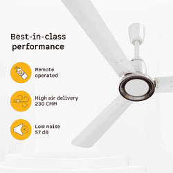 Atomberg Studio Nexus BLDC Ceiling Fan |1200 mm | Gloss White