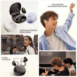 boAt Airdopes Plus 214 TWS Earphone | Cosmic Black