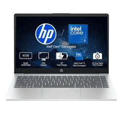 Hp 14 Laptop | Intel core 5 | 16 GB 512 GB | Windows 11 Home | Silver | EP0385tu