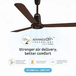Atomberg Studio Nexus Smart BLDC Ceiling Fan |1200 mm | Dark Walnut