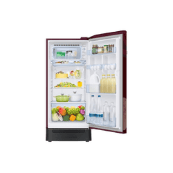 Samsung Direct Cool Single Door Refrigerator | 189 L | 5 Star | Begonia Red | RR21H2H25BR/HL