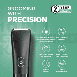 Havells 10 in 1 Digital Grooming kit | Black | GS6668