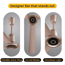 Atomberg Studio Nexus Smart BLDC Ceiling Fan | 1200 mm | Rose gold