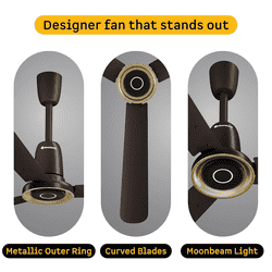 Atomberg Studio Nexus BLDC Ceiling Fan |1200 mm | Blaze Brown