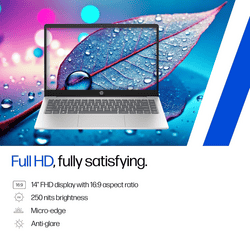 Hp 14 Laptop | Intel core 5 | 16 GB 512 GB | Windows 11 Home | Silver | EP0385tu