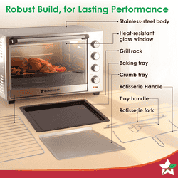 Wonderchef Oven Toaster Griller | 60 L | Silver
