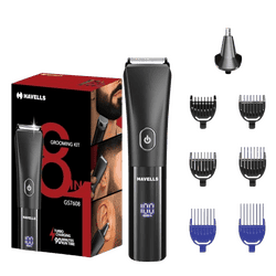 Havells 8 in 1 Digital Grooming kit | Black | GS7608