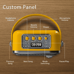iGear Classic Portable Bluetooth Speaker With Wireless Mic | 50 W | Yellow