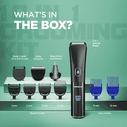 Havells 10 in 1 Digital Grooming kit | Black | GS6668